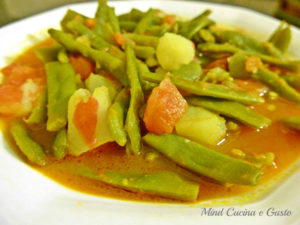 Fagiolini corallo pomodoro e patate. Pochi ingredienti per ...